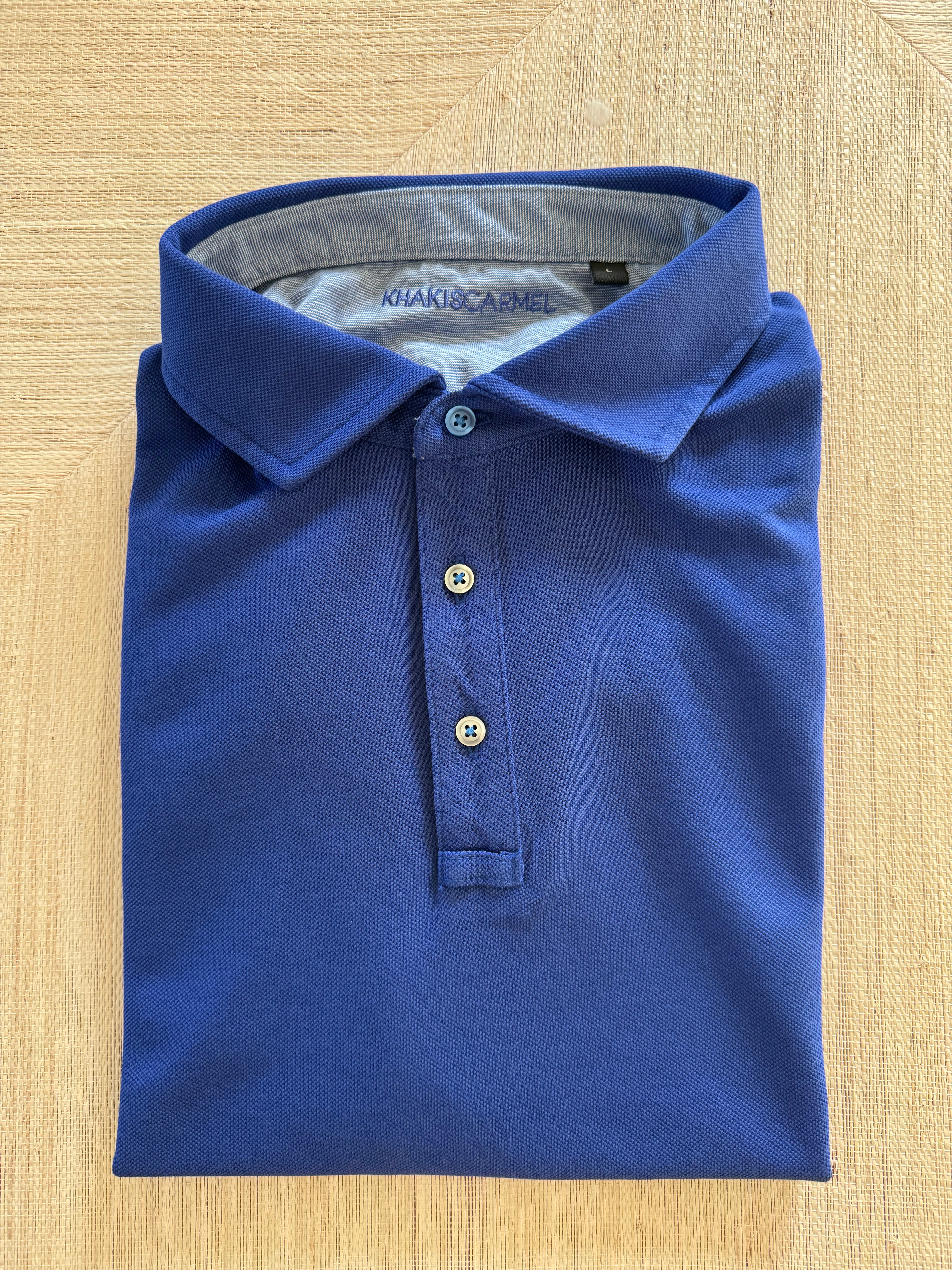 Polos with woven accenting