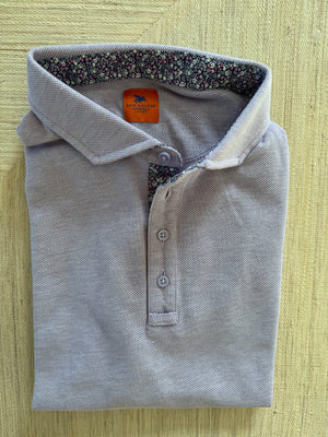 Polos with woven accenting