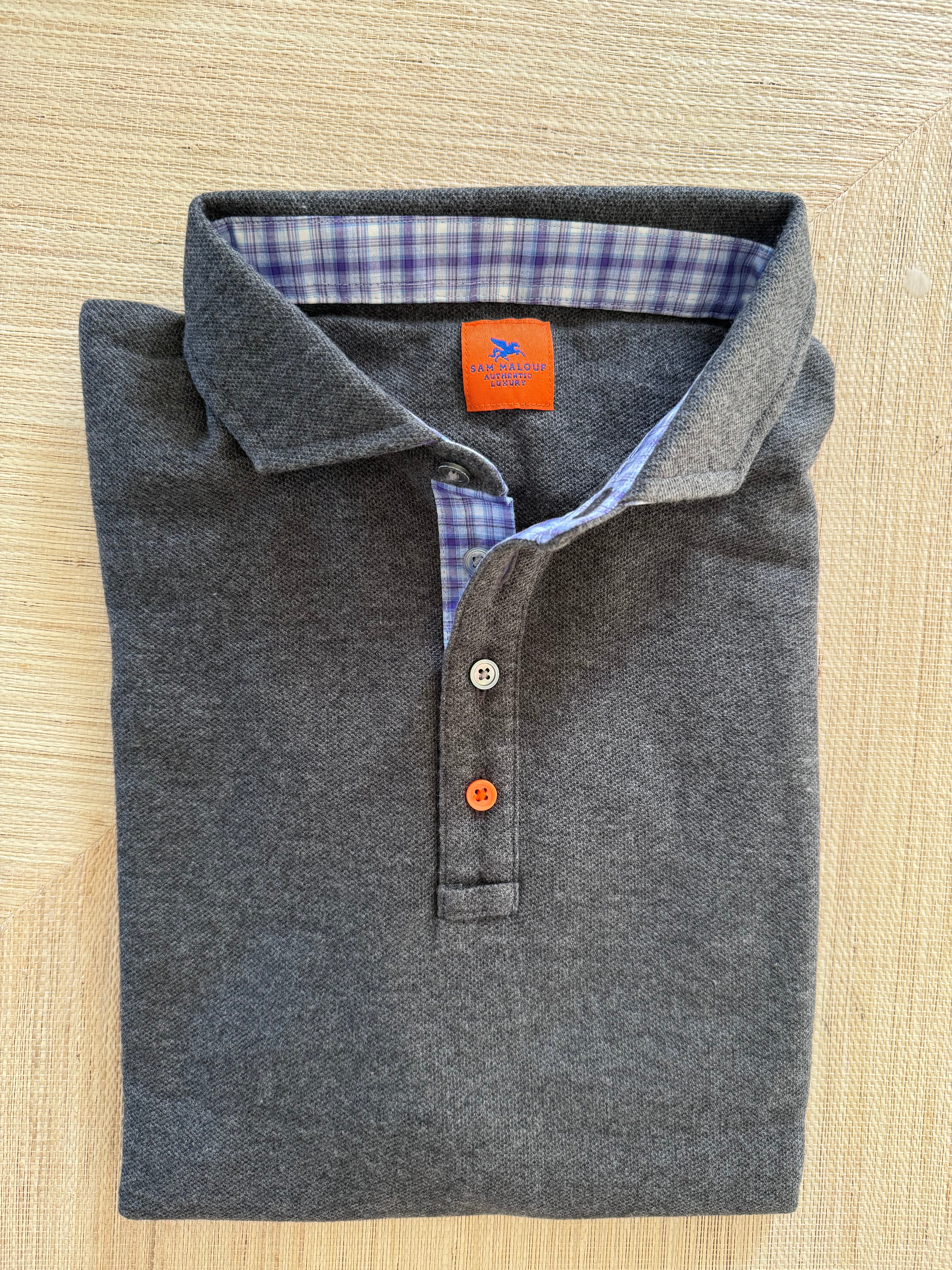 Polos with woven accenting