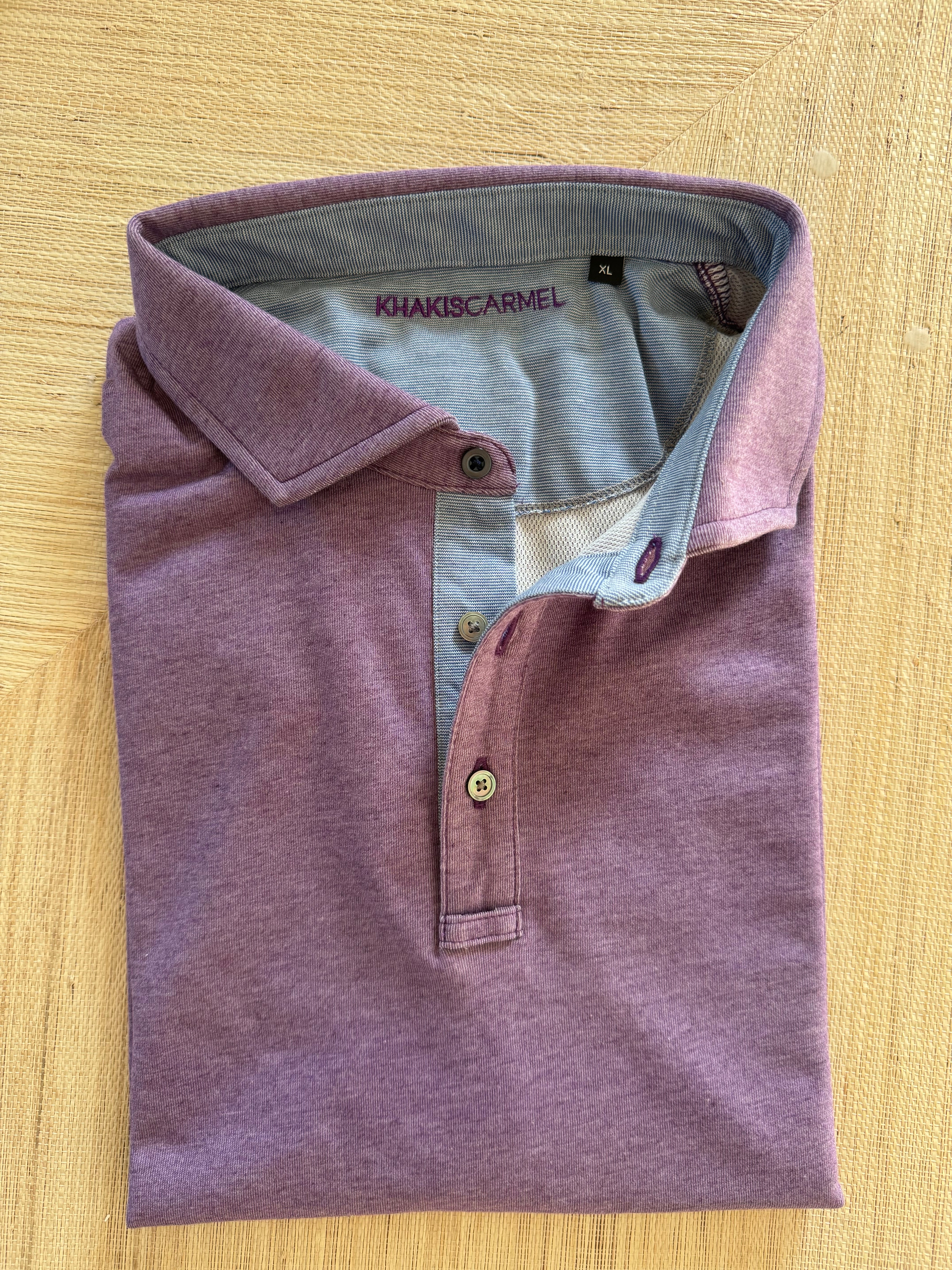 Polos with woven accenting
