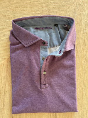Polos with woven accenting
