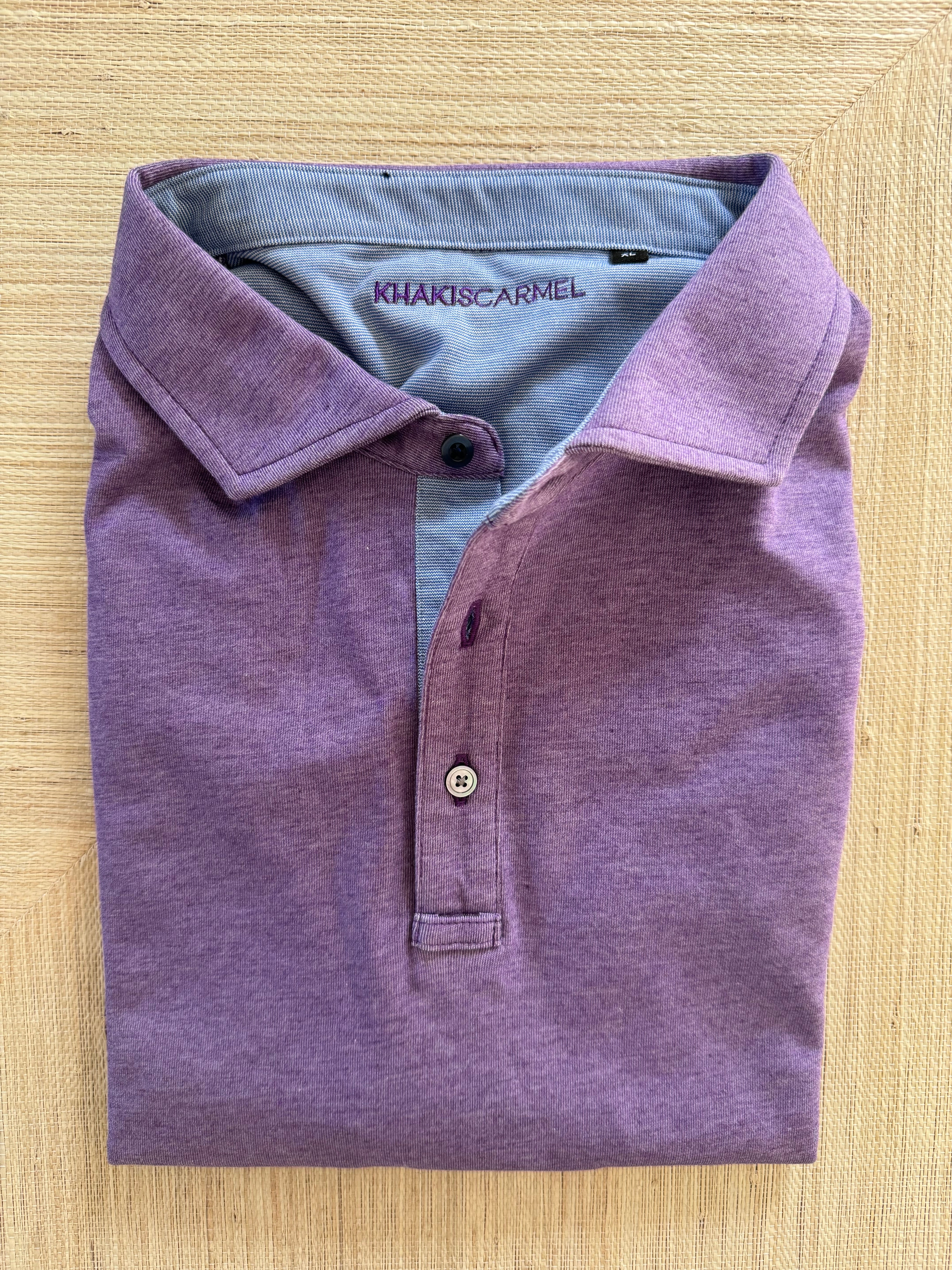Polos with woven accenting