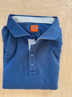 Polos with woven accenting