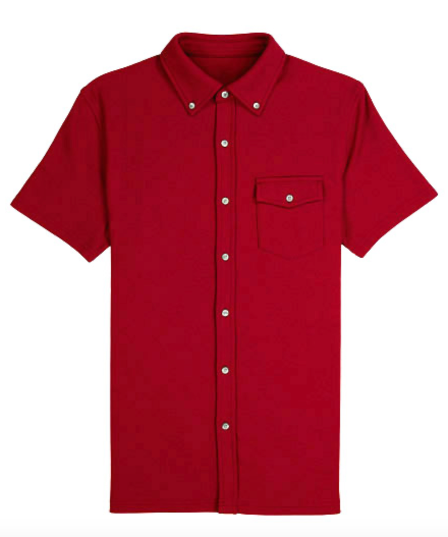 Short Sleeve Knit Dress Shirt