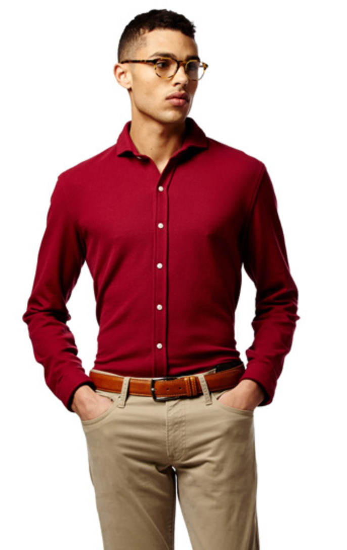 Knit Dress Shirt